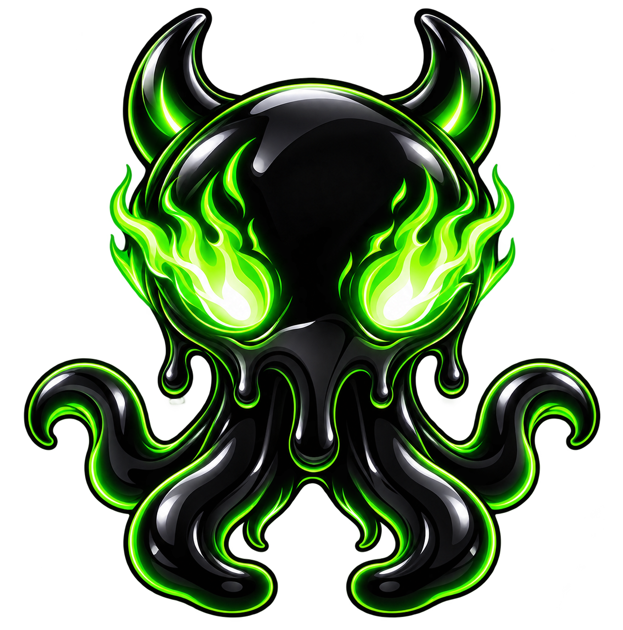 MELTCORE octopus mascot logo